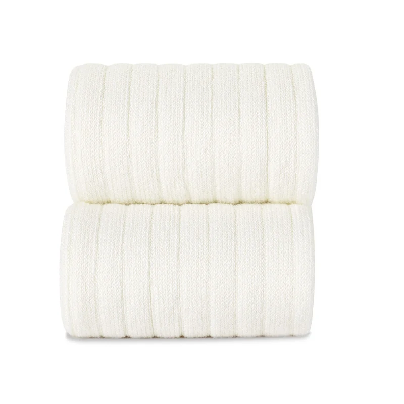 Collant côtelé | coton - Crème