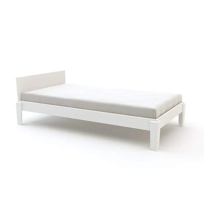 Lit jumeau inférieur PERCH - White / Birch