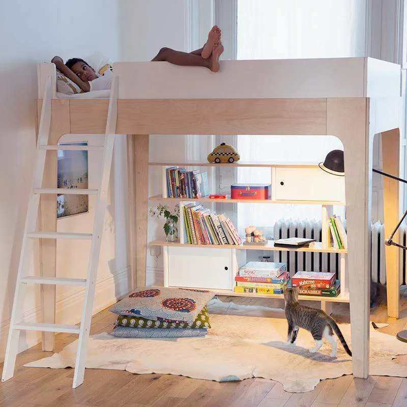 Lit mezzanine jumeau PERCH - White Birch