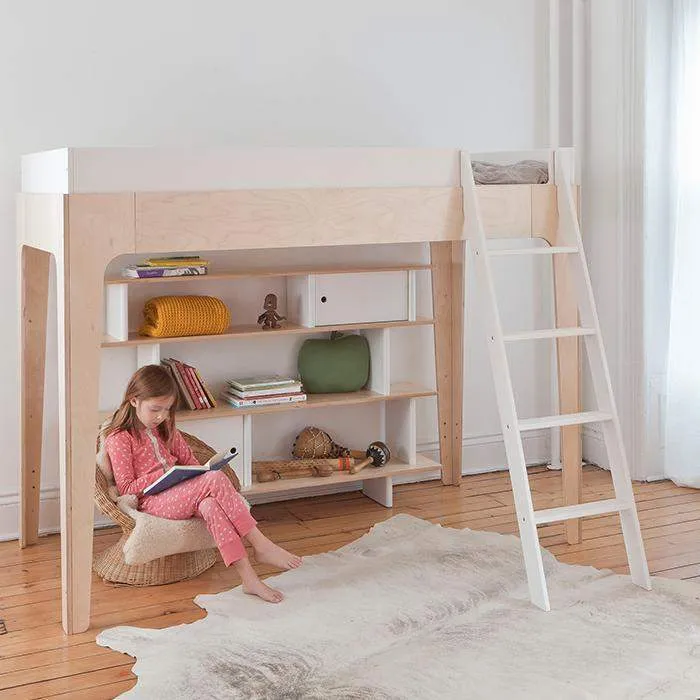 Lit mezzanine jumeau PERCH - White Birch