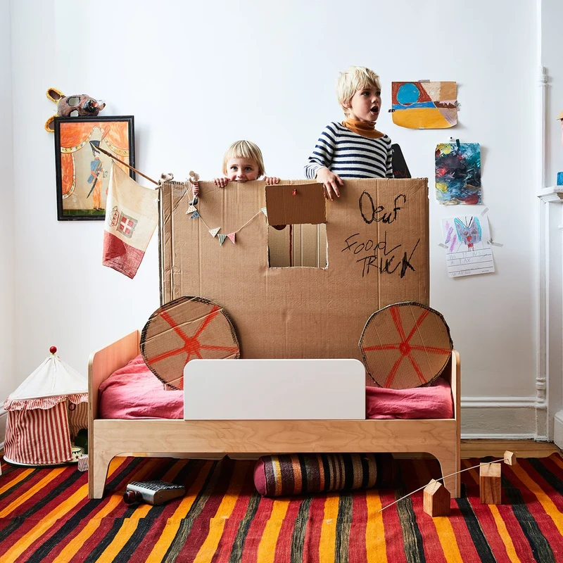 Lit toddler PERCH - White / Birch