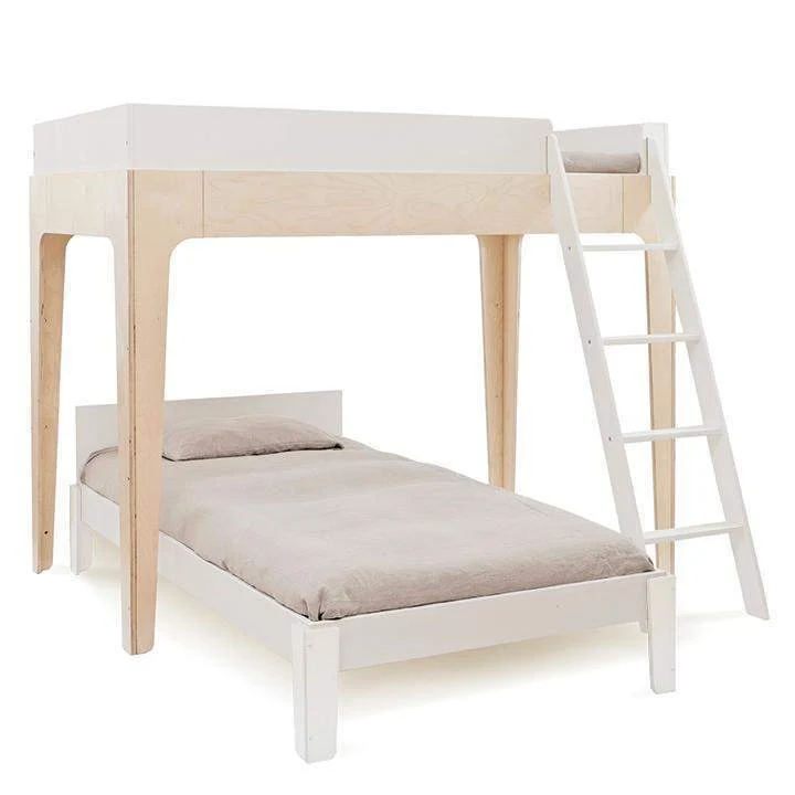 Lits jumeaux superposés PERCH - White / Birch