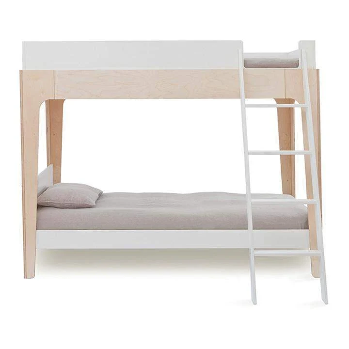 Lits jumeaux superposés PERCH - White / Birch